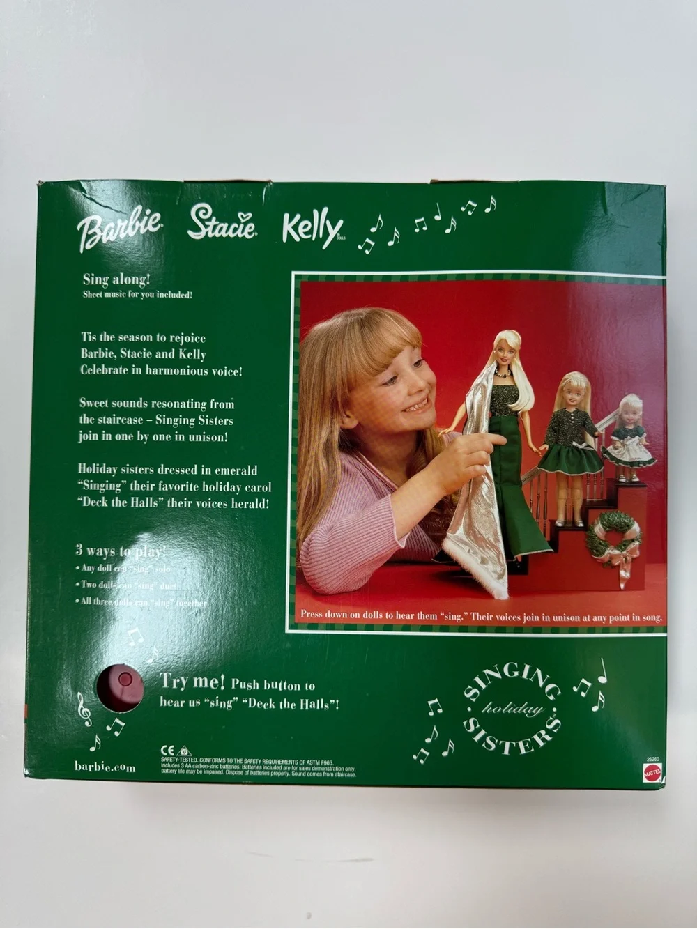 2000 Barbie Singing Holiday Sisters Set - NRFB
